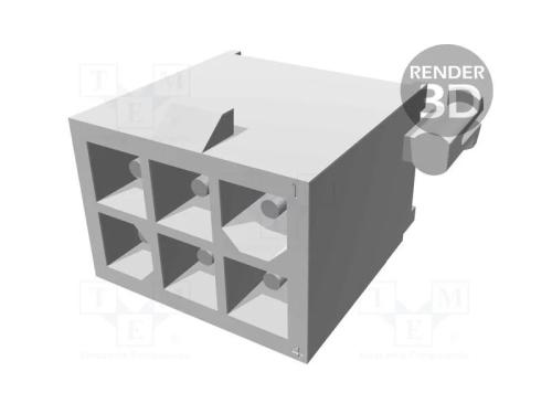 Tomada, Fio-Placa, Macho, Mini Universal Mate-N-Lok, 4,14mm, 600v