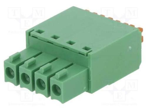 Bloco terminal separ&aacute;vel, 3,5mm, faixas: 4, simpl.