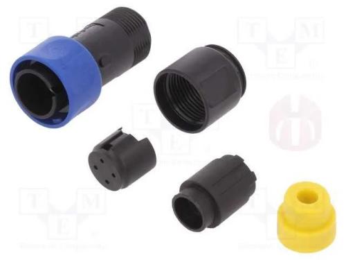 Conector: Redondos, Ficha, Macho, Pin: 4, Sem Contactos, com Cabo