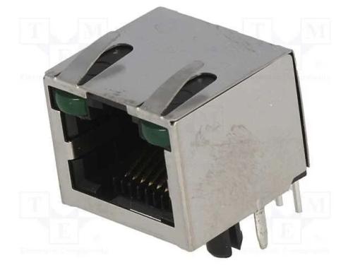 Tomada, Rj45, Cat: 5, Blindadas,Com D&iacute;odo Led, Sistema: 8p8c, Tht