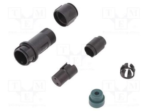 Conector: redondos, ficha, f&ecirc;mea, PIN: 2, sem con.