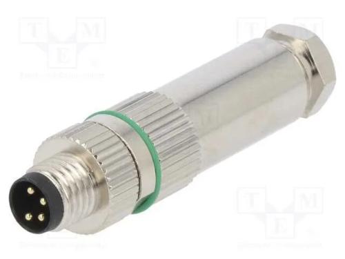 Conector: M8, macho, PIN: 4, simples, com cabo, f.