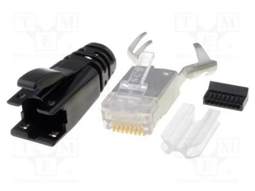 Ficha, Rj45, Pin: 8, Blindadas, Sistema: 8p8c, com Cabo, Idc,Cerrar