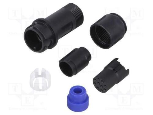 Conector: redondos, ficha, f&ecirc;mea, PIN: 10, sem co.