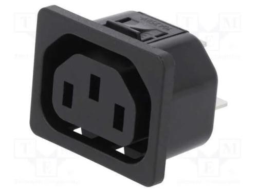 Conector: de Alimenta&ccedil;&atilde;o, Tomada, F&ecirc;mea, 10a, 250vac, Iec 60320