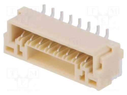 Tomada, Fio-Placa, Macho, Gh, 1,25mm, Pin: 8, Smt, 50v, 1a, Vertical