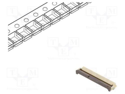 Conector: Ffc/Fpc, Horizontais, Pin: 40, Contactos Inferiores,Zif