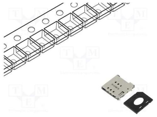 Conector: para cart&otilde;es, Nano SIM, push-push, SMT,.