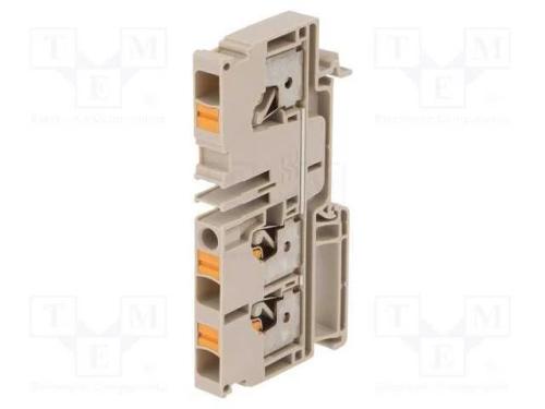 Conector: de carril, 6mm2, faixas: 1, bra&ccedil;adeiras.
