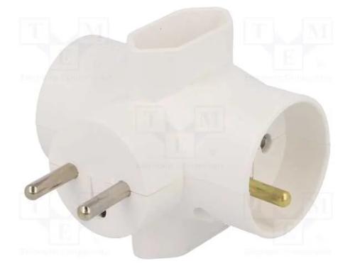 Conector: de alimenta&ccedil;&atilde;o, multiplicador, 2P,2P+PE.