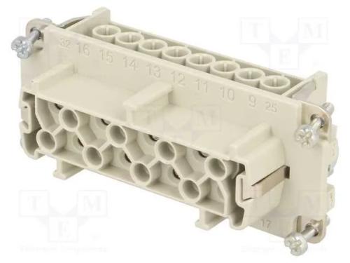 Conector: HDC, inserto de contatos, f&ecirc;mea, EPIC H.