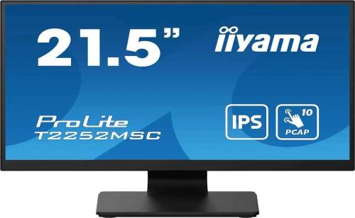Monitor Touch Prolite Ips Lcd 21.5" T2252msc-B2 Full Hd Preto - Iiyama
