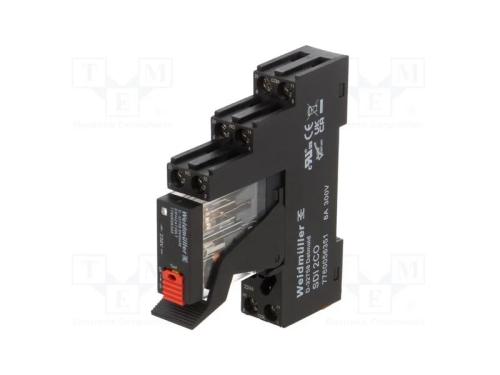 Rel&eacute;: de interface, DPDT, Ubobina: 230VAC, 5A, pa.