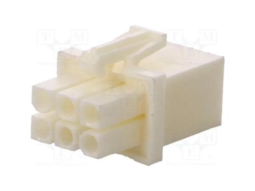 Ficha, Fio-Fio, F&ecirc;mea, Mini Universal Mate-N-Lok, 4,14mm, Pin: 6