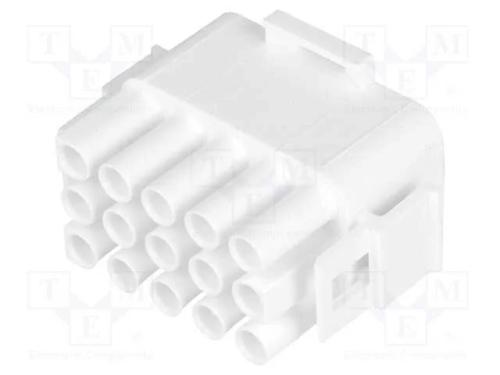 Ficha, Fio-Fio, Macho/F&ecirc;mea, Universal Mate-N-Lok, 6,35mm, Pin: 15