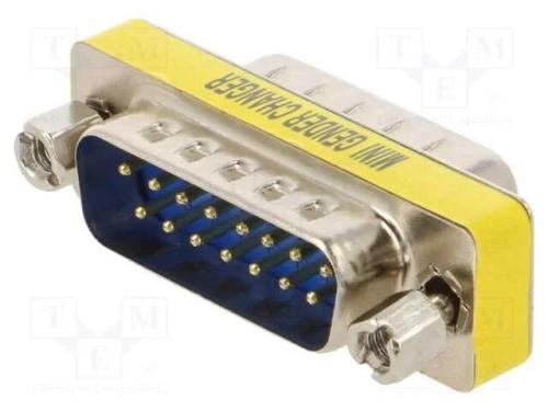 Passo: adaptador, D-Sub 15pin macho,em ambos os l.
