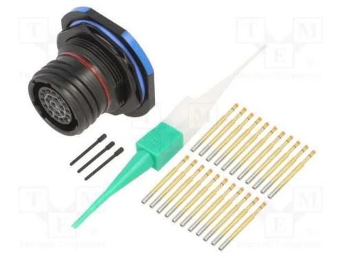 Conector: Militar, Tamanho 13, Mil-Dtl-38999 Series Iii, Preta