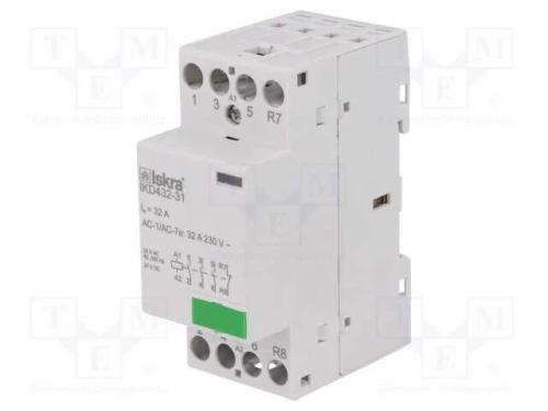 Contator: 4-De Polo de Instala&ccedil;&atilde;o, 32a, 24vac, 24vdc, Nc + No X3