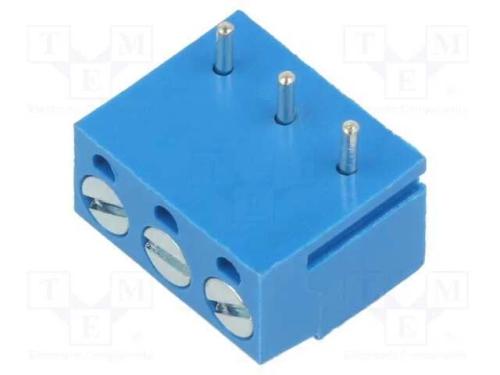 PCB bloco terminal, simples, 5mm, faixas: 3, para.