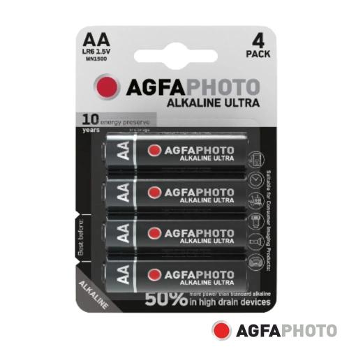Pilha Alcalina LR6/AA 1.5V 4x Blister ULTRA AGFAP.