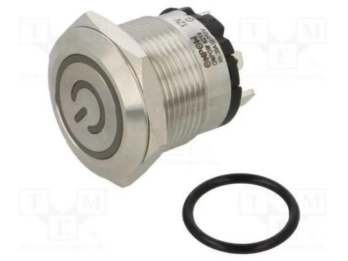 Interruptor: antivandalismo, Pos: 2, SPST-NO, 20A.