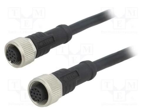 Cabo: para sensores/automatiza&ccedil;&atilde;o, PIN: 12, M12-.