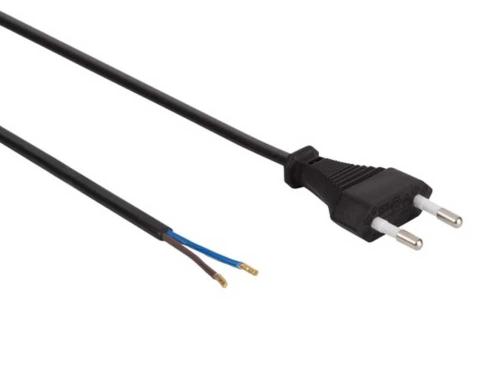 Cabo de Alimenta&ccedil;&atilde;o Preto Cee 7/16 "Europlug"+ Ex.