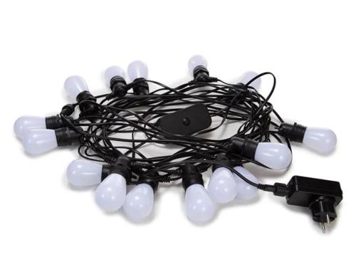 Tuya LED - 15 M - 15 L&acirc;mpadas Multicor - Fio Preto - Smart