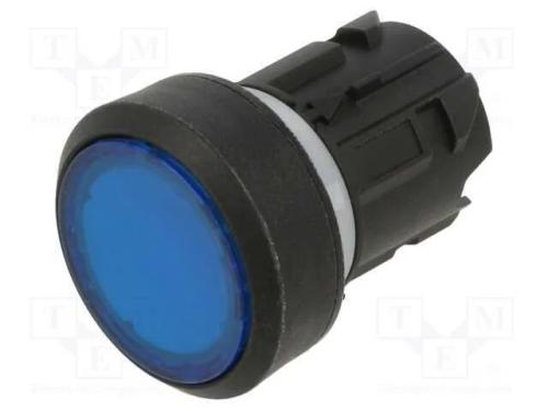 Interruptor: Girat&oacute;rio com Chave, 22mm, Pos.Est&aacute;v: 2, Azul, Pos: 2