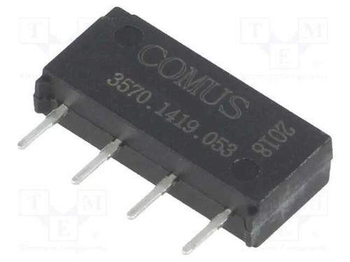 Rel&eacute;: de palheta, SPST-NO, Ubobina : 5VDC, 500mA,.