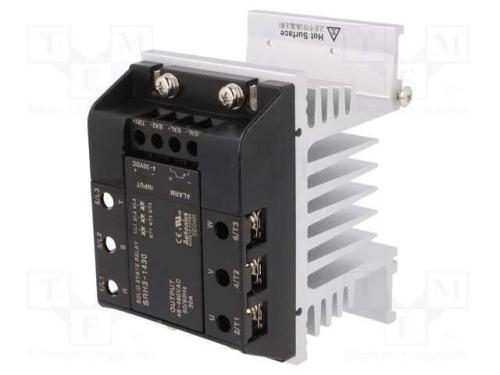 Rel&eacute;: semicondutores, 30A, Ucom: 48&divide;480VAC, 3-f&aacute;s.
