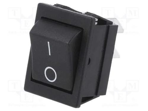 Rocker, Dp4t, Pos: 2, Off-On, 16a/250vac, Sa&iacute;: Conectores 6,3x0,8mm