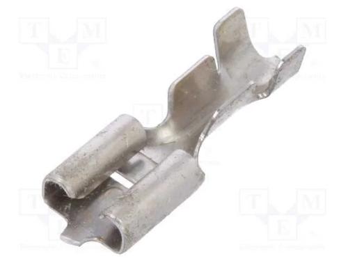 Conetor: Plano, 6,3mm, 0,8mm, Macho, 1&divide;2,5mm2, Cerrar, com Cabo