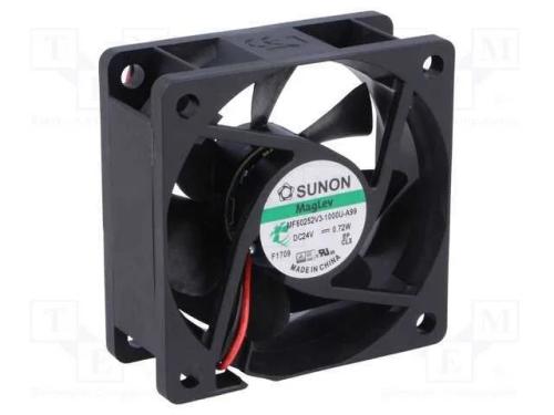 Ventilador: Dc; Transversal; 24vdc; 60x60x25mm; 27,04m3/H; 16,7dba