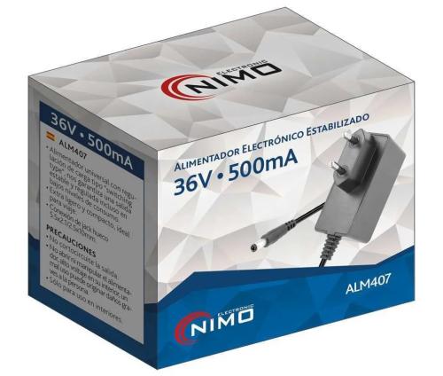 Alimentador Electr&oacute;nico Universal 36vcc/500ma