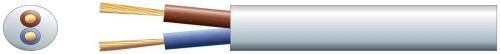 Pvc de Rede Redonda com 2 N&uacute;cleos, 2 X 24/0,2 Mm, 6a, 6,35 Mm, Branco, 100 M