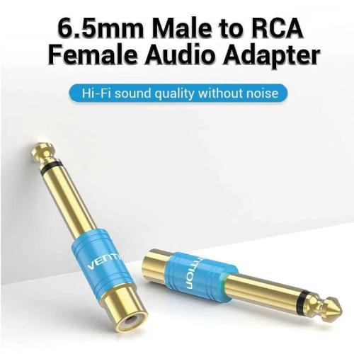 VENTION VDD-C03 ADAPTADOR PARA CABOS 6.5MM RCA AZ.