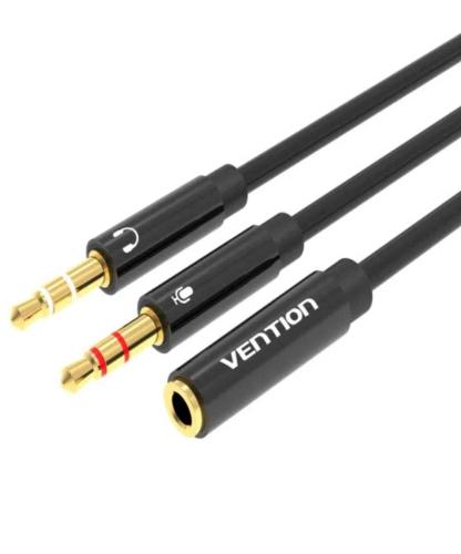 Vention Bbtby Repartidor de &Aacute;udio Preto
