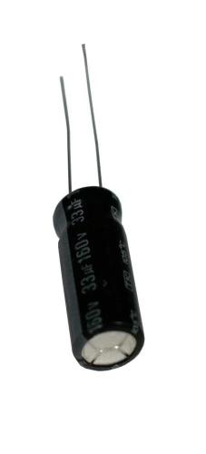 Condensador Electrol&iacute;tico de 33mf a 160v.