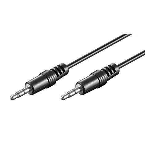 Cabo Extens&atilde;o de &Aacute;udio Ewent Ec1606 Jack 3.5mm Macho/Macho 2m Preto