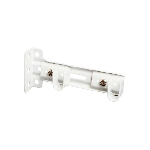 Suporte Duplo para Calha Refor&ccedil;ada Branco (2un)