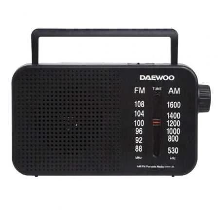 Radio Port&aacute;til Daewoo Dw1123/ Negra