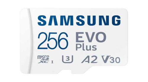 Cart&atilde;o Mem&oacute;ria Evo Plus Microsdxc Uhs-I 256gb Classe U3, V30, A2 + Adaptador Sd - Samsung