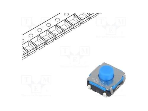 Microinterruptor Tact, Spst-No, Pos: 2, 0,05a/32vdc, Smt, 4,3mm