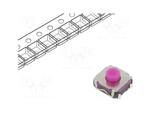 Microinterruptor Tact, Spst-No, Pos: 2, 0,05a/32vdc, Tht, 2,25n