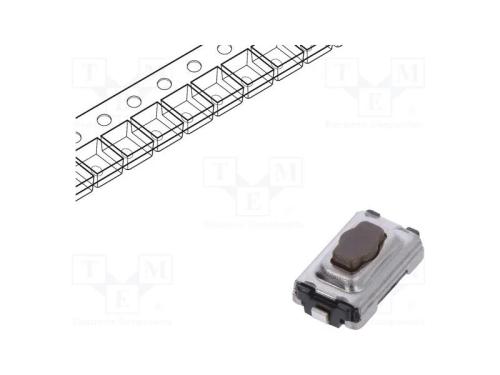 Microinterruptor Tact, Spst, Pos: 2, 0,05a/12vdc, Smt, 2,6n, 2,5mm