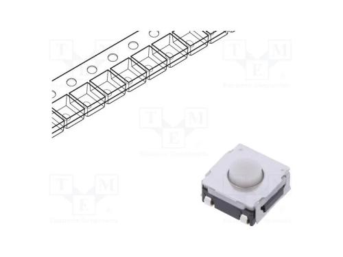 Microinterruptor Tact, Spst, Pos: 2, 0,05a/12vdc, Smt, 2,5n, 3,4mm