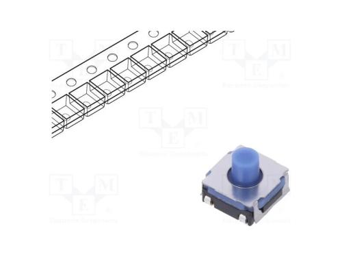 Microinterruptor Tact, Spst, Pos: 2, 0,05a/12vdc, Smt, 3,4n, 5,1mm