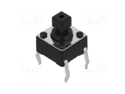 Microinterruptor Tact, Spst-No, Pos: 2, 0,05a/12vdc, Tht, 2,5n