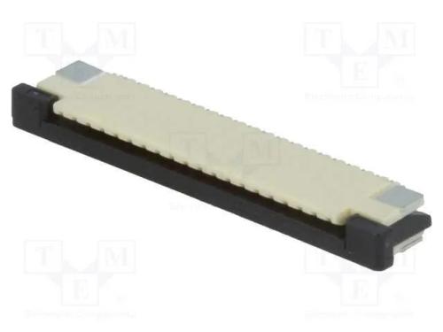Conector: Ffc/Fpc, Horizontais, Pin: 20, Contactos Superiores,Zif